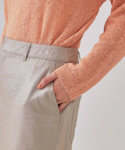 OPAQUE.CLIP / オペーク ドット クリップ ロング・マキシ丈スカート | ラメAラインロングスカート【洗濯機洗い可】 | 詳細14