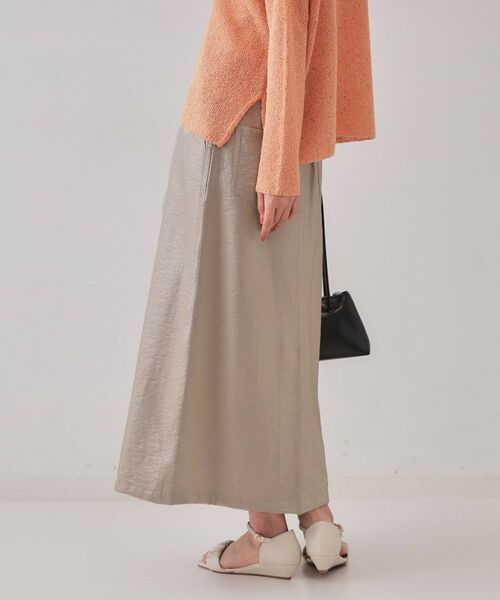 OPAQUE.CLIP / オペーク ドット クリップ ロング・マキシ丈スカート | ラメAラインロングスカート【洗濯機洗い可】 | 詳細5