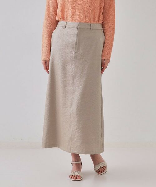 OPAQUE.CLIP / オペーク ドット クリップ ロング・マキシ丈スカート | ラメAラインロングスカート【洗濯機洗い可】 | 詳細9