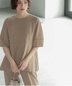 OPAQUE.CLIP / オペーク ドット クリップ シャツ・ブラウス | 《6色展開》ストレッチペプラムブラウス/セットアップ対応【洗濯機洗い可/防シワ】