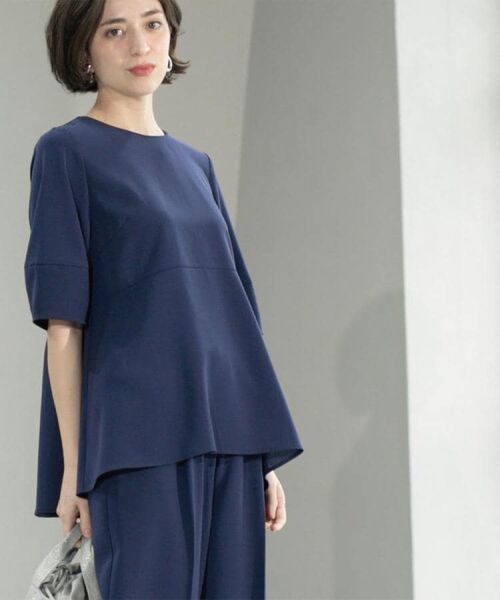 OPAQUE.CLIP / オペーク ドット クリップ シャツ・ブラウス | 《6色展開》ストレッチペプラムブラウス/セットアップ対応【洗濯機洗い可/防シワ】 | 詳細14