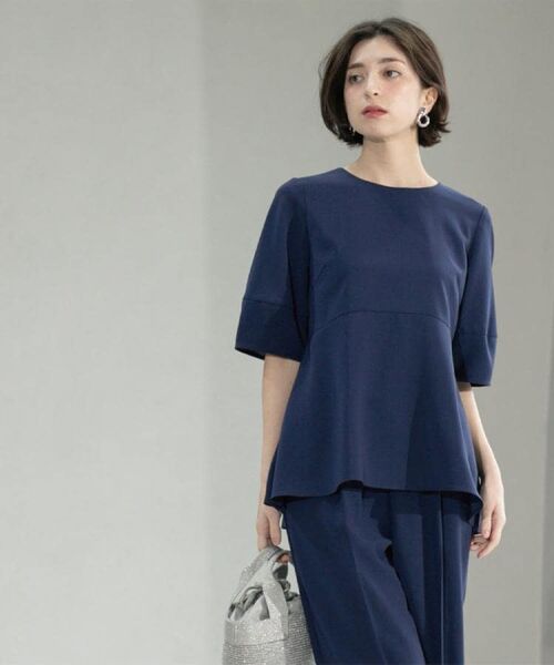 OPAQUE.CLIP / オペーク ドット クリップ シャツ・ブラウス | 《6色展開》ストレッチペプラムブラウス/セットアップ対応【洗濯機洗い可/防シワ】 | 詳細15