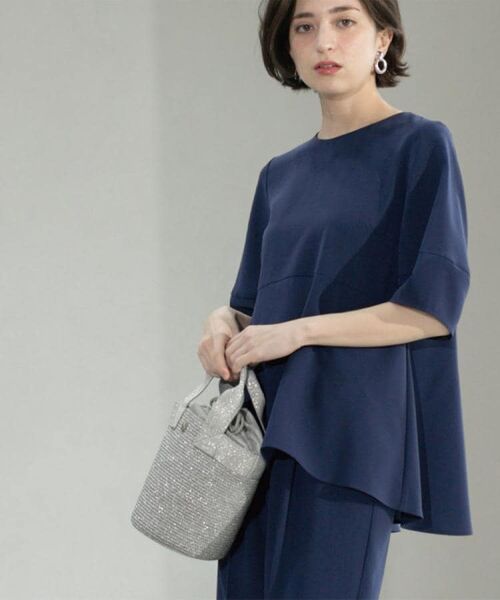 OPAQUE.CLIP / オペーク ドット クリップ シャツ・ブラウス | 《6色展開》ストレッチペプラムブラウス/セットアップ対応【洗濯機洗い可/防シワ】 | 詳細16