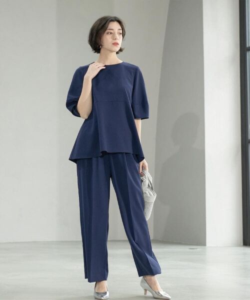 OPAQUE.CLIP / オペーク ドット クリップ シャツ・ブラウス | 《6色展開》ストレッチペプラムブラウス/セットアップ対応【洗濯機洗い可/防シワ】 | 詳細17