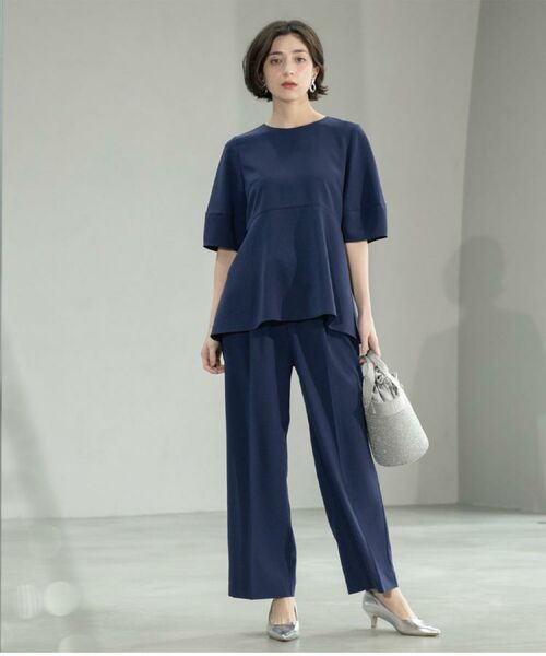 OPAQUE.CLIP / オペーク ドット クリップ シャツ・ブラウス | 《6色展開》ストレッチペプラムブラウス/セットアップ対応【洗濯機洗い可/防シワ】 | 詳細18