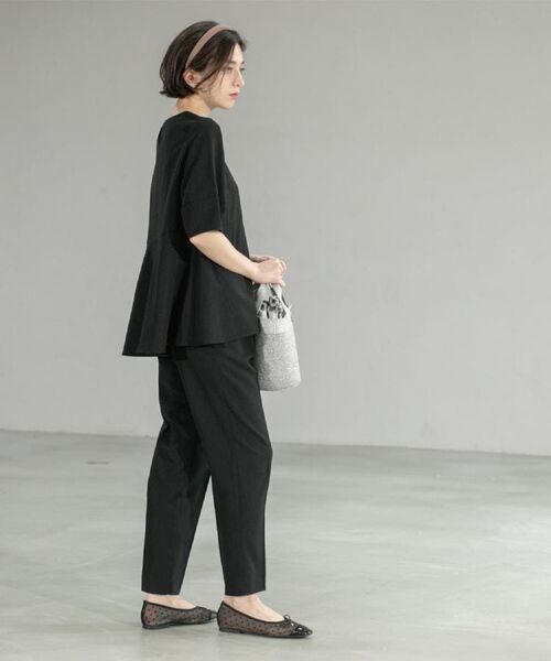 OPAQUE.CLIP / オペーク ドット クリップ シャツ・ブラウス | 《6色展開》ストレッチペプラムブラウス/セットアップ対応【洗濯機洗い可/防シワ】 | 詳細6