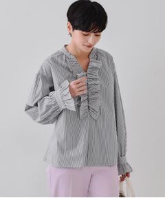 OPAQUE.CLIP / オペーク ドット クリップ シャツ・ブラウス | フロントフリルブラウス【洗濯機洗い可】