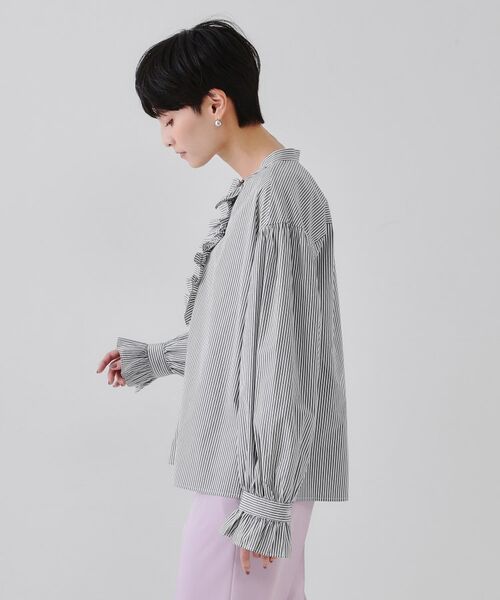 OPAQUE.CLIP / オペーク ドット クリップ シャツ・ブラウス | フロントフリルブラウス【洗濯機洗い可】 | 詳細14