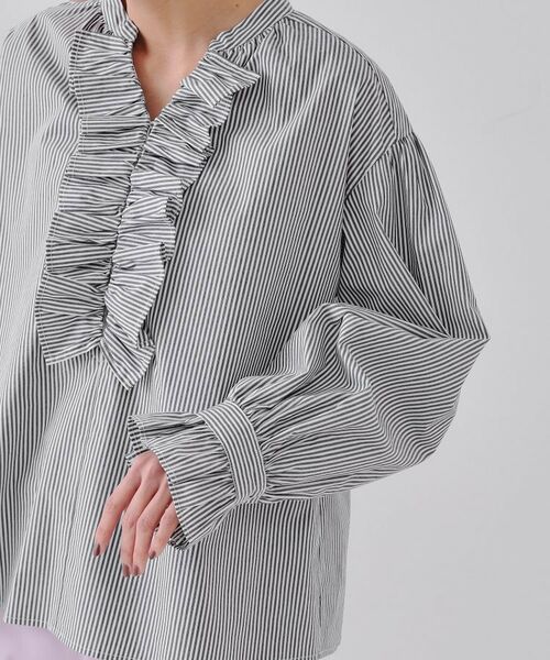 OPAQUE.CLIP / オペーク ドット クリップ シャツ・ブラウス | フロントフリルブラウス【洗濯機洗い可】 | 詳細17