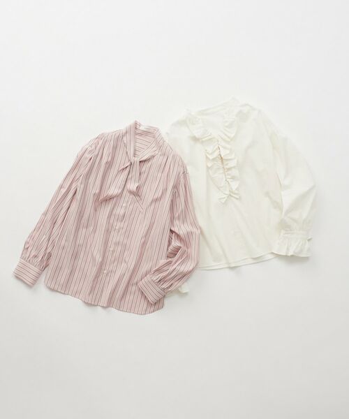 OPAQUE.CLIP / オペーク ドット クリップ シャツ・ブラウス | フロントフリルブラウス【洗濯機洗い可】 | 詳細19