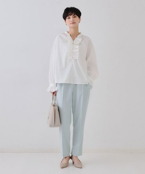 OPAQUE.CLIP / オペーク ドット クリップ シャツ・ブラウス | フロントフリルブラウス【洗濯機洗い可】 | 詳細2