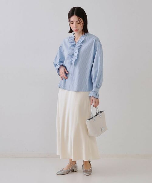 OPAQUE.CLIP / オペーク ドット クリップ シャツ・ブラウス | フロントフリルブラウス【洗濯機洗い可】 | 詳細6