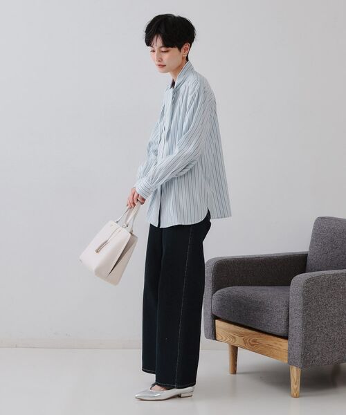 OPAQUE.CLIP / オペーク ドット クリップ シャツ・ブラウス | ストライプボウタイシャツ【洗濯機洗い可】 | 詳細11