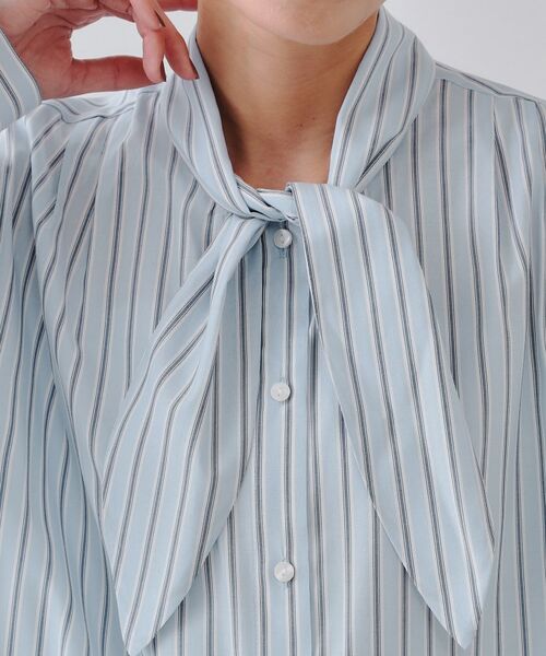 OPAQUE.CLIP / オペーク ドット クリップ シャツ・ブラウス | ストライプボウタイシャツ【洗濯機洗い可】 | 詳細16