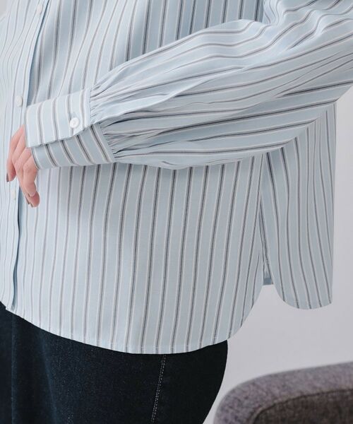 OPAQUE.CLIP / オペーク ドット クリップ シャツ・ブラウス | ストライプボウタイシャツ【洗濯機洗い可】 | 詳細18
