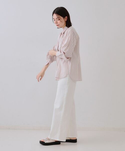 OPAQUE.CLIP / オペーク ドット クリップ シャツ・ブラウス | ストライプボウタイシャツ【洗濯機洗い可】 | 詳細6