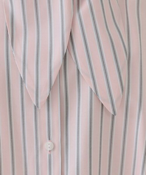 OPAQUE.CLIP / オペーク ドット クリップ シャツ・ブラウス | ストライプボウタイシャツ【洗濯機洗い可】 | 詳細8