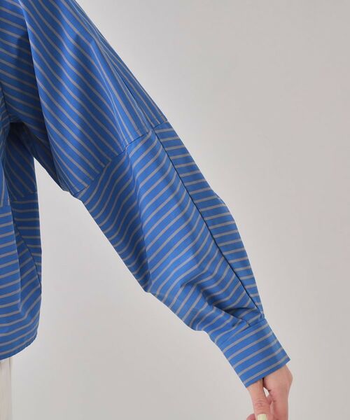 OPAQUE.CLIP / オペーク ドット クリップ シャツ・ブラウス | 《andGIRL掲載》ストライプフォルムシャツ【洗濯機洗い可】 | 詳細16