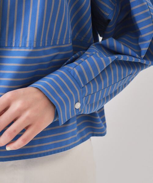 OPAQUE.CLIP / オペーク ドット クリップ シャツ・ブラウス | 《andGIRL掲載》ストライプフォルムシャツ【洗濯機洗い可】 | 詳細17