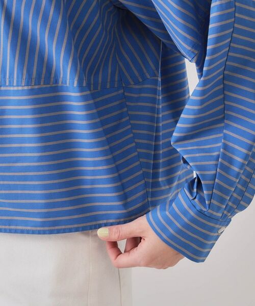 OPAQUE.CLIP / オペーク ドット クリップ シャツ・ブラウス | 《andGIRL掲載》ストライプフォルムシャツ【洗濯機洗い可】 | 詳細18