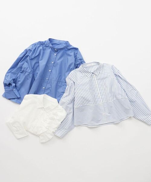 OPAQUE.CLIP / オペーク ドット クリップ シャツ・ブラウス | 《andGIRL掲載》ストライプフォルムシャツ【洗濯機洗い可】 | 詳細19