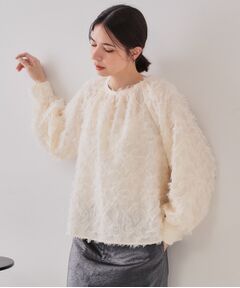 OPAQUE.CLIP / オペーク ドット クリップ シャツ・ブラウス | 《VERY掲載》フリンジジャカードブラウス【洗濯機洗い可】