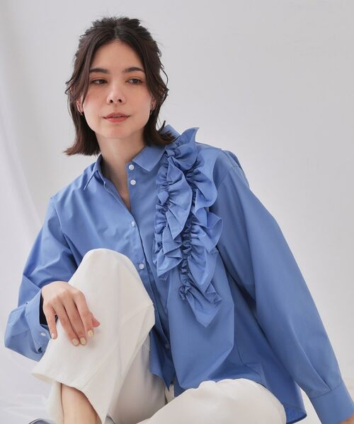 OPAQUE.CLIP / オペーク ドット クリップ シャツ・ブラウス | 《andGIRL掲載》フリルデザインシャツ【洗濯機洗い可】 | 詳細11