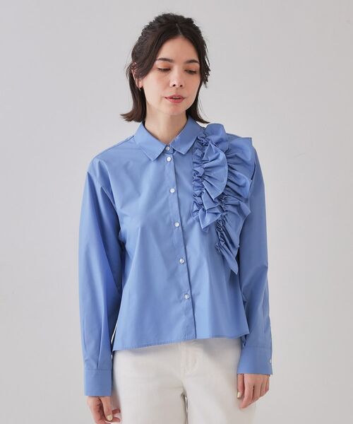 OPAQUE.CLIP / オペーク ドット クリップ シャツ・ブラウス | 《andGIRL掲載》フリルデザインシャツ【洗濯機洗い可】 | 詳細15