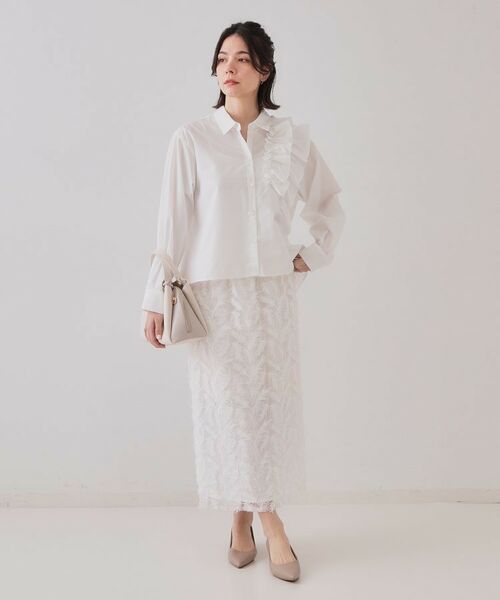 OPAQUE.CLIP / オペーク ドット クリップ シャツ・ブラウス | 《andGIRL掲載》フリルデザインシャツ【洗濯機洗い可】 | 詳細3
