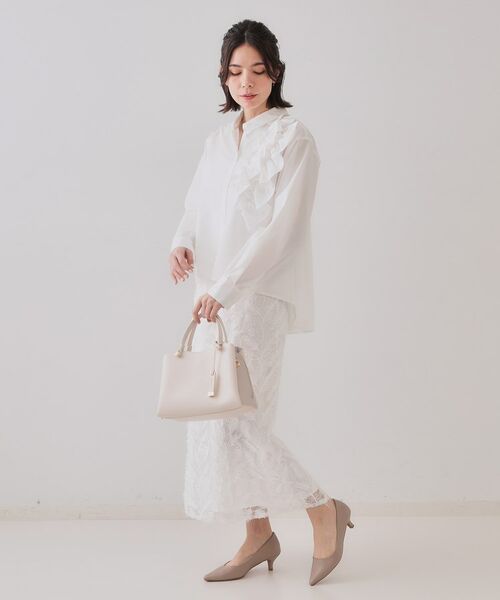 OPAQUE.CLIP / オペーク ドット クリップ シャツ・ブラウス | 《andGIRL掲載》フリルデザインシャツ【洗濯機洗い可】 | 詳細4