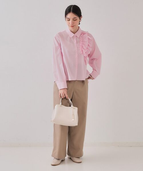 OPAQUE.CLIP / オペーク ドット クリップ シャツ・ブラウス | 《andGIRL掲載》フリルデザインシャツ【洗濯機洗い可】 | 詳細7