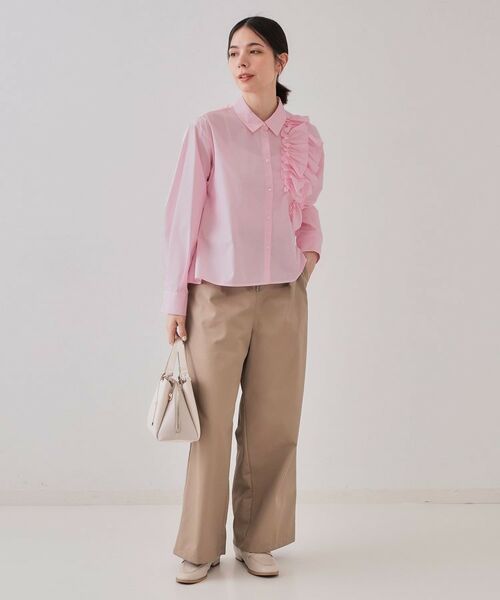 OPAQUE.CLIP / オペーク ドット クリップ シャツ・ブラウス | 《andGIRL掲載》フリルデザインシャツ【洗濯機洗い可】 | 詳細8