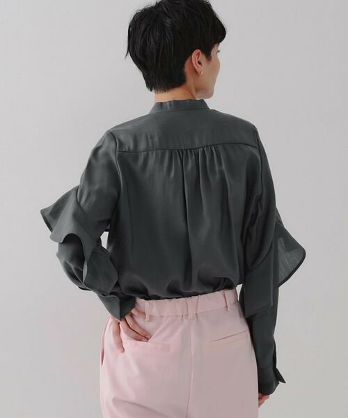 OPAQUE.CLIP / オペーク ドット クリップ シャツ・ブラウス | シアーフリルブラウス【洗濯機洗い可】 | 詳細23