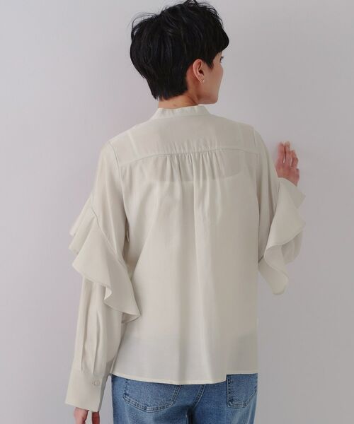 OPAQUE.CLIP / オペーク ドット クリップ シャツ・ブラウス | シアーフリルブラウス【洗濯機洗い可】 | 詳細28