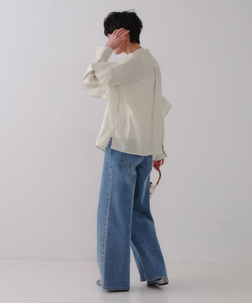 OPAQUE.CLIP / オペーク ドット クリップ シャツ・ブラウス | シアーフリルブラウス【洗濯機洗い可】 | 詳細30