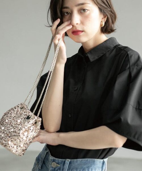 OPAQUE.CLIP / オペーク ドット クリップ シャツ・ブラウス | 《美人百花掲載》ランタンスリーブシャツ【洗濯機洗い可】 | 詳細13