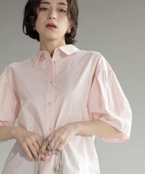 OPAQUE.CLIP / オペーク ドット クリップ シャツ・ブラウス | 《美人百花掲載》ランタンスリーブシャツ【洗濯機洗い可】 | 詳細18