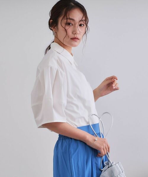 OPAQUE.CLIP / オペーク ドット クリップ シャツ・ブラウス | 《美人百花掲載》ランタンスリーブシャツ【洗濯機洗い可】 | 詳細30