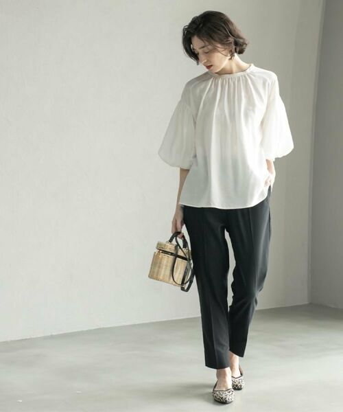 OPAQUE.CLIP / オペーク ドット クリップ シャツ・ブラウス | バルーンスリーブブラウス【洗濯機洗い可】 | 詳細10