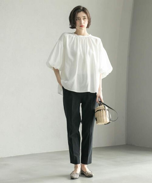 OPAQUE.CLIP / オペーク ドット クリップ シャツ・ブラウス | バルーンスリーブブラウス【洗濯機洗い可】 | 詳細11