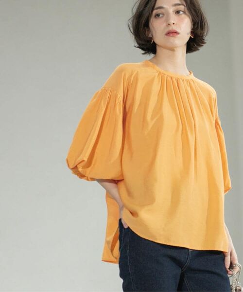 OPAQUE.CLIP / オペーク ドット クリップ シャツ・ブラウス | バルーンスリーブブラウス【洗濯機洗い可】 | 詳細12