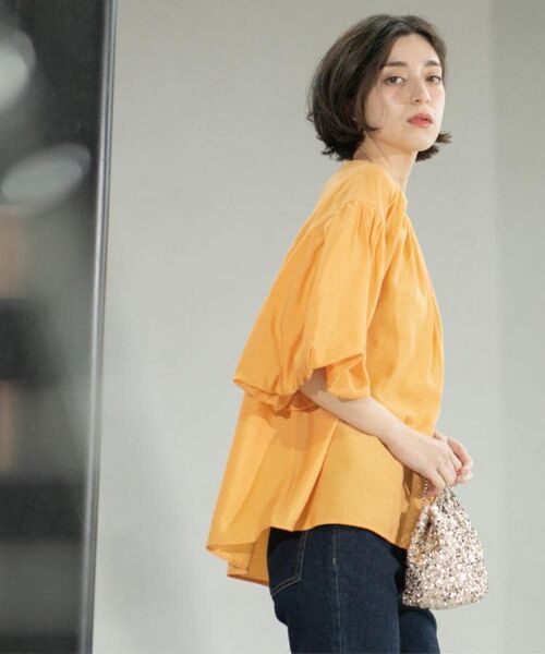 OPAQUE.CLIP / オペーク ドット クリップ シャツ・ブラウス | バルーンスリーブブラウス【洗濯機洗い可】 | 詳細13