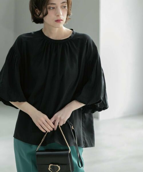 OPAQUE.CLIP / オペーク ドット クリップ シャツ・ブラウス | バルーンスリーブブラウス【洗濯機洗い可】 | 詳細21