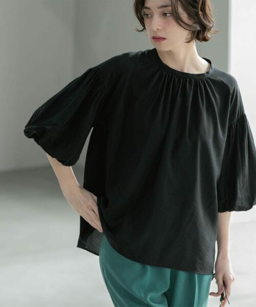 OPAQUE.CLIP / オペーク ドット クリップ シャツ・ブラウス | バルーンスリーブブラウス【洗濯機洗い可】 | 詳細22