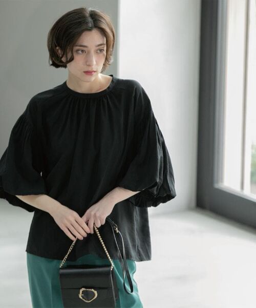 OPAQUE.CLIP / オペーク ドット クリップ シャツ・ブラウス | バルーンスリーブブラウス【洗濯機洗い可】 | 詳細24