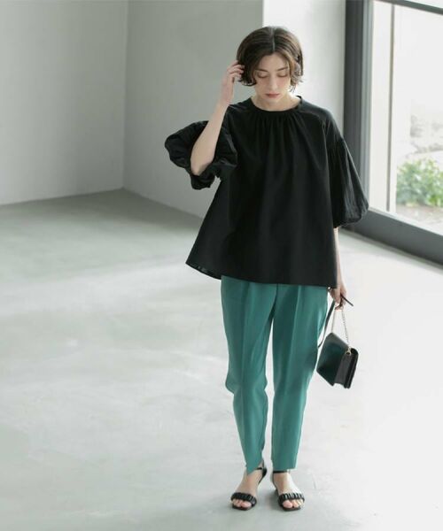 OPAQUE.CLIP / オペーク ドット クリップ シャツ・ブラウス | バルーンスリーブブラウス【洗濯機洗い可】 | 詳細25