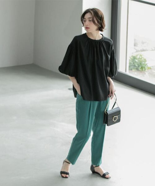 OPAQUE.CLIP / オペーク ドット クリップ シャツ・ブラウス | バルーンスリーブブラウス【洗濯機洗い可】 | 詳細26