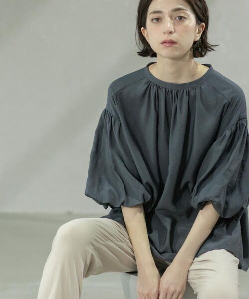 OPAQUE.CLIP / オペーク ドット クリップ シャツ・ブラウス | バルーンスリーブブラウス【洗濯機洗い可】 | 詳細27