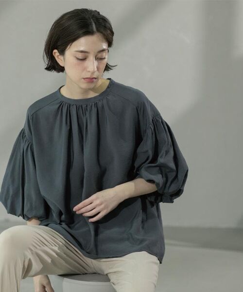 OPAQUE.CLIP / オペーク ドット クリップ シャツ・ブラウス | バルーンスリーブブラウス【洗濯機洗い可】 | 詳細28