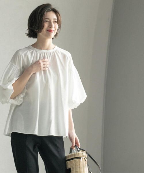 OPAQUE.CLIP / オペーク ドット クリップ シャツ・ブラウス | バルーンスリーブブラウス【洗濯機洗い可】 | 詳細5